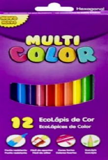 Lápis de cor Multicolor 12 cores